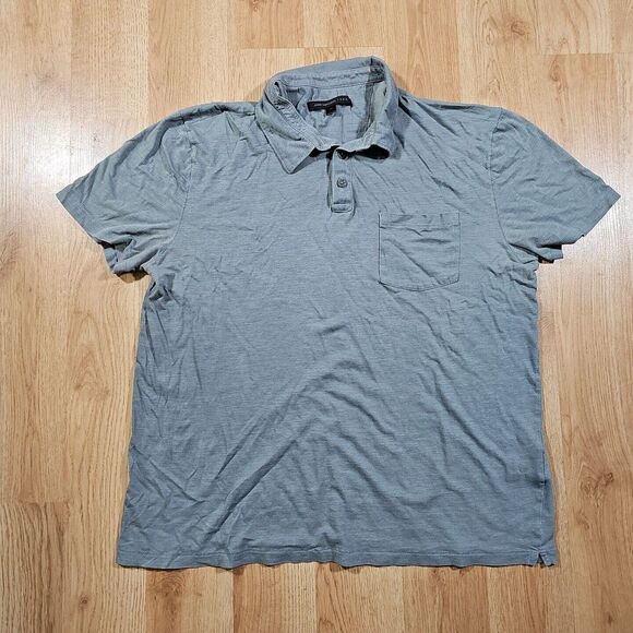 John Varvatos Other - John Varvatos Shirt mens MEDIUM short Sleave Blue‎ Athletic fit Pocket Polo Golf